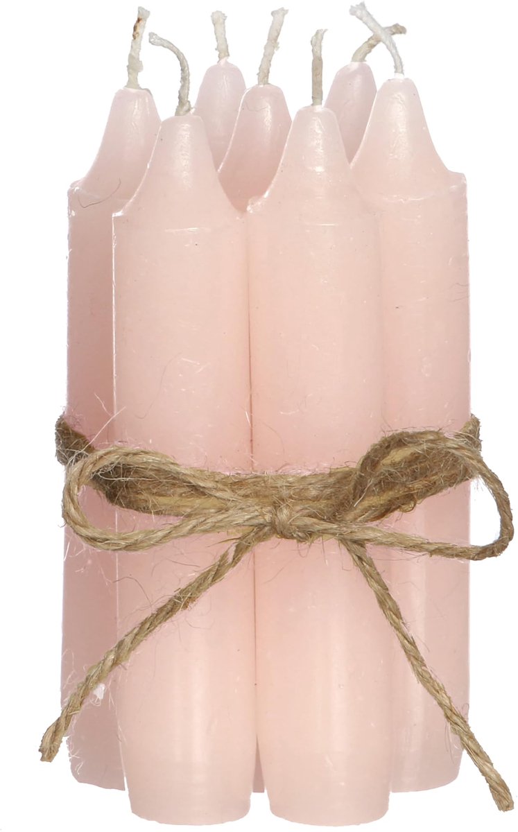 Staafkaarsen 11 cm - Roze - 7 stuks - 4+ uur brandduur - Ideaal voor sfeervolle tafels - ShopVlot