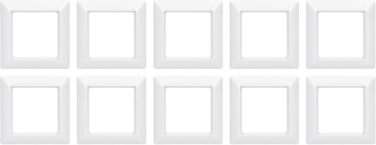 Wandcontactdoos frame 1-gang - duroplast - alpine wit - krasbestendig en stijlvol - ShopVlot
