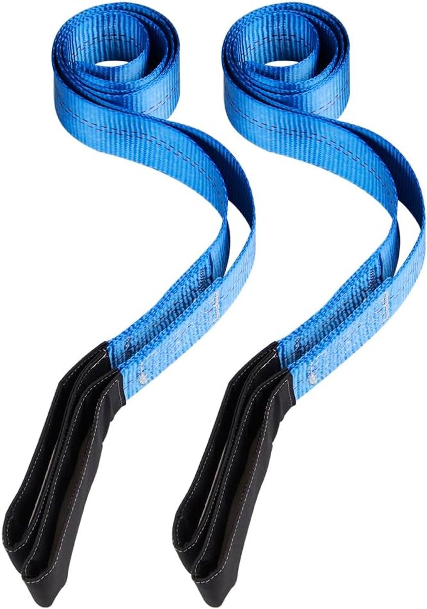 Lifting slings 1 ton 1.8m - polyester webbing - max 4000kg - ideaal voor kraan en wegonderhoud - ShopVlot
