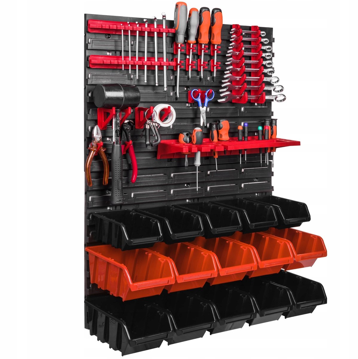 Gereedschapswand 58x78cm met 15 Bakken - Werkplaats Organizer