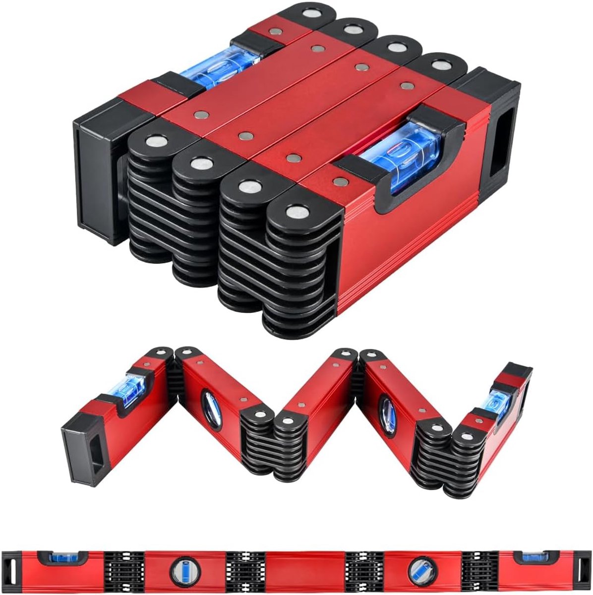 Multifunctionele Vouwwaterpas - Magnetisch - Precisie met Meetelementen voor Houtsnijwerk - ShopVlot