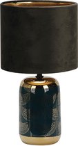 Luxus Europe - Tafellamp Rome Blauw - Keramische Tafellamp - Design Tafellamp Binnen - Decoratieve Tafellamp - Modern Design