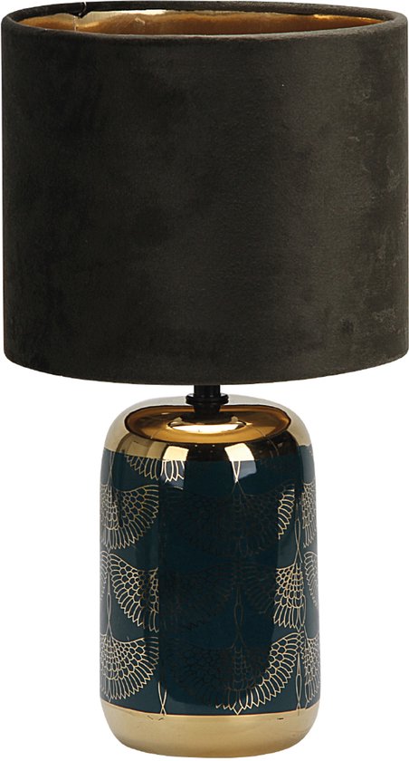 Luxus Europe - Tafellamp Rome Blauw - Keramische Tafellamp - Design Tafellamp Binnen - Decoratieve Tafellamp - Modern Design