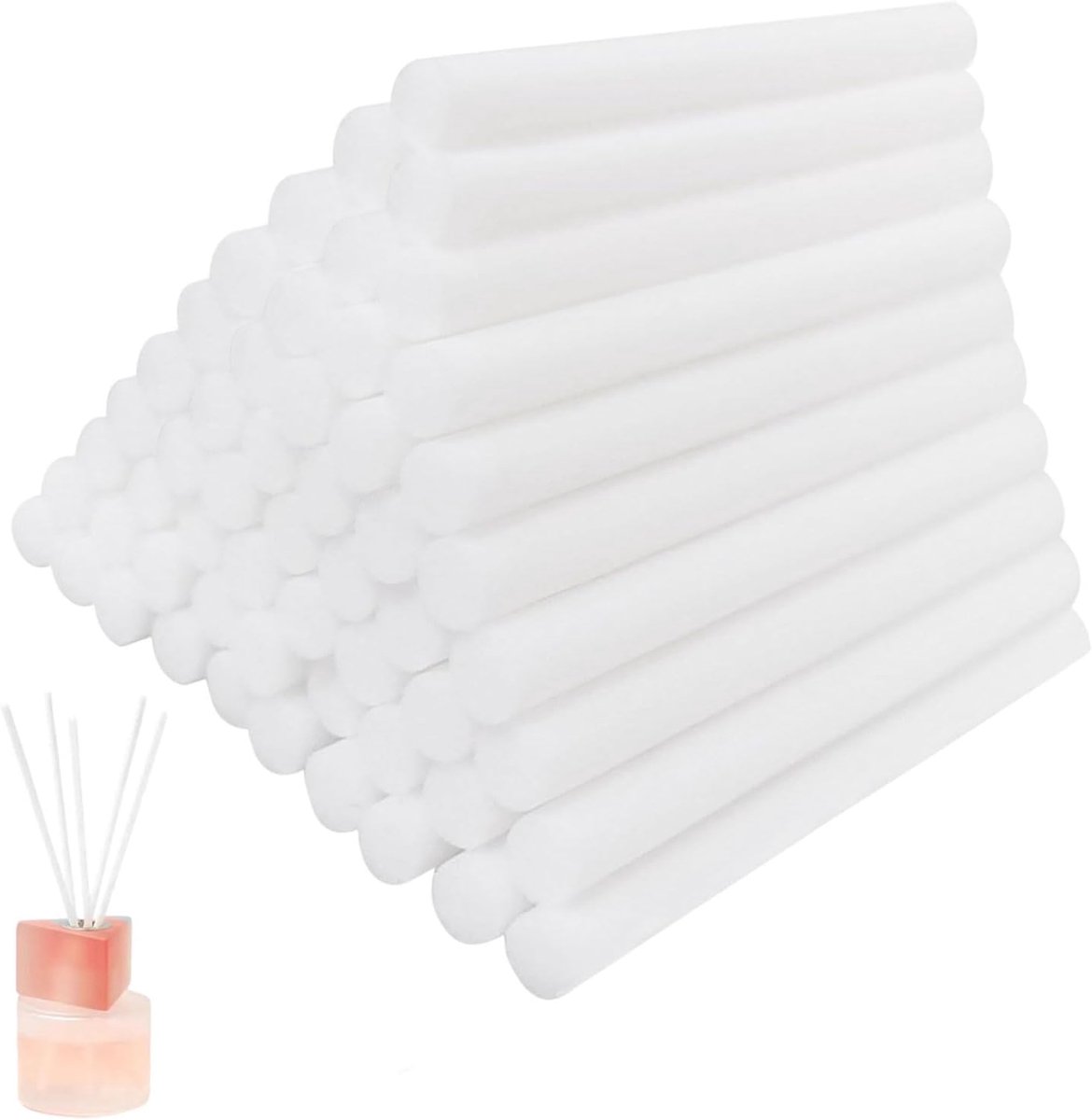 Humidifier sticks 80 stuks - filterstaafjes - katoen - ideaal voor aromatherapie - ShopVlot