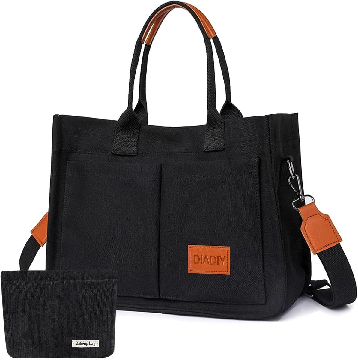 Tote Bag - Corduroy - Met rits - Ideaal voor school - ShopVlot