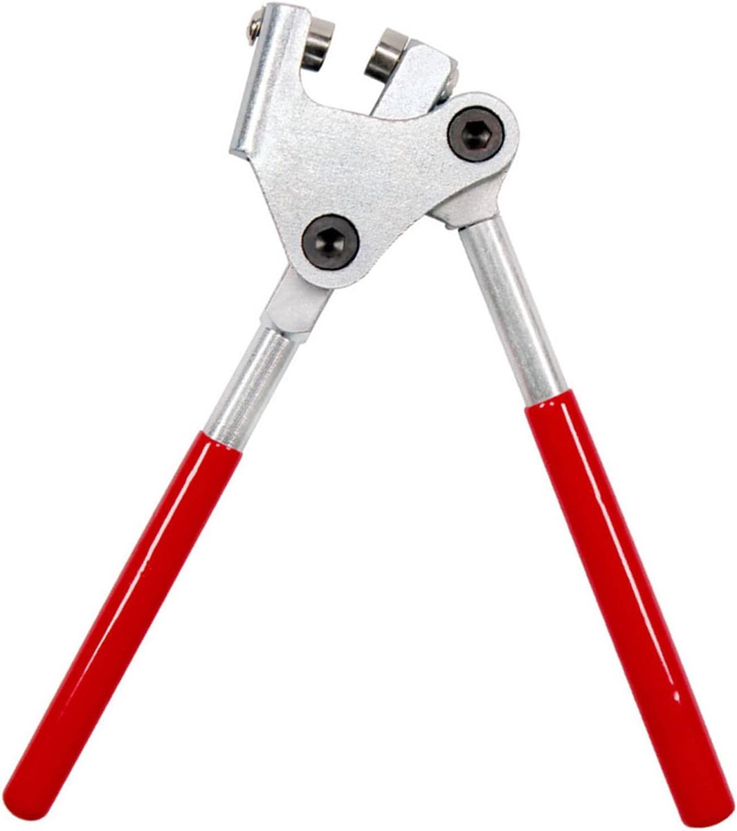 Sealing pliers 1cm - Veiligheid rode kunststof handgreep - Automatisch vrijgeven mechanisme - ShopVlot