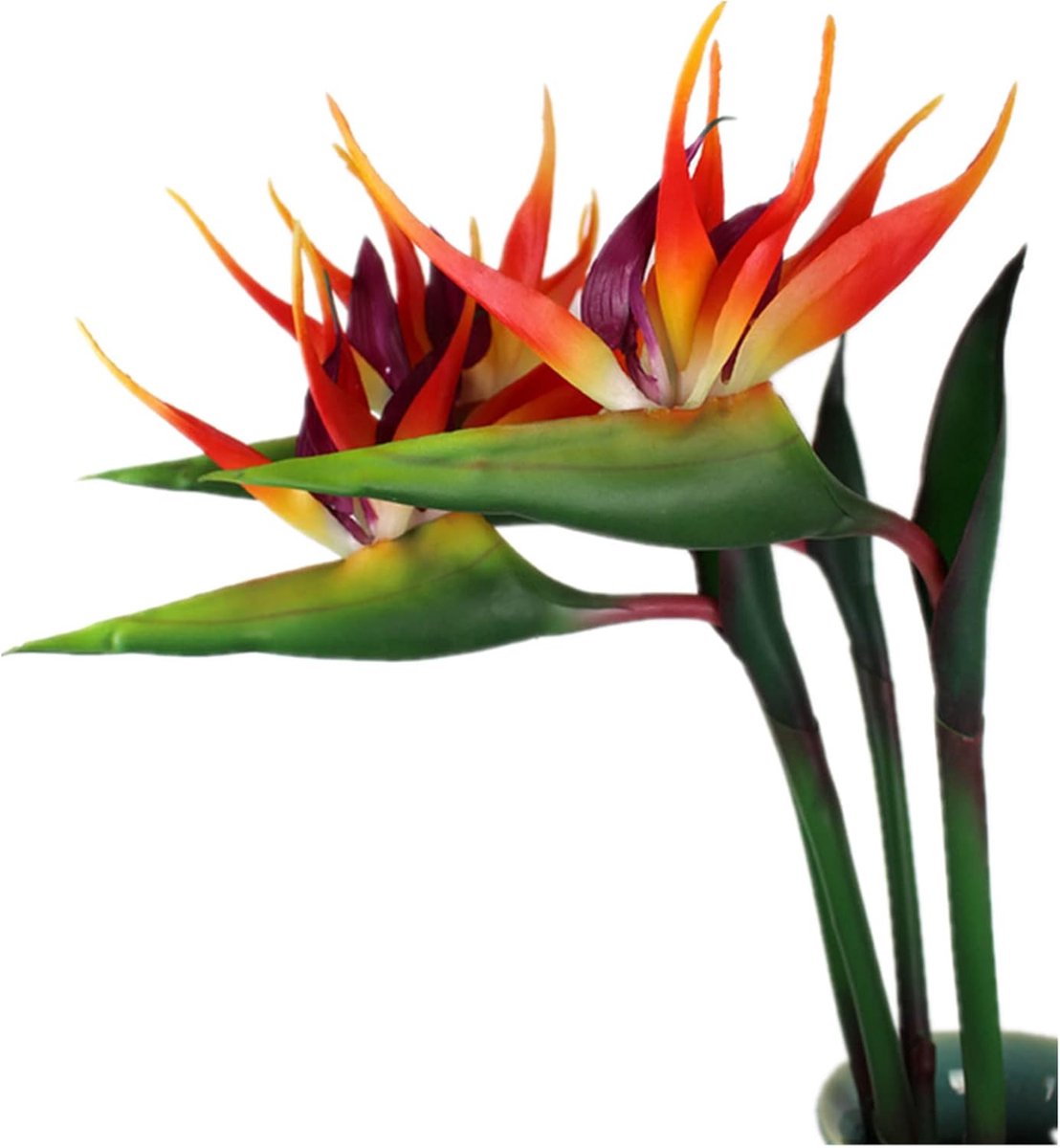 Kunstbloem Bird of Paradise 32 in - Zacht rubber PU - UV-bestendig - Perfect voor decoratie - ShopVlot