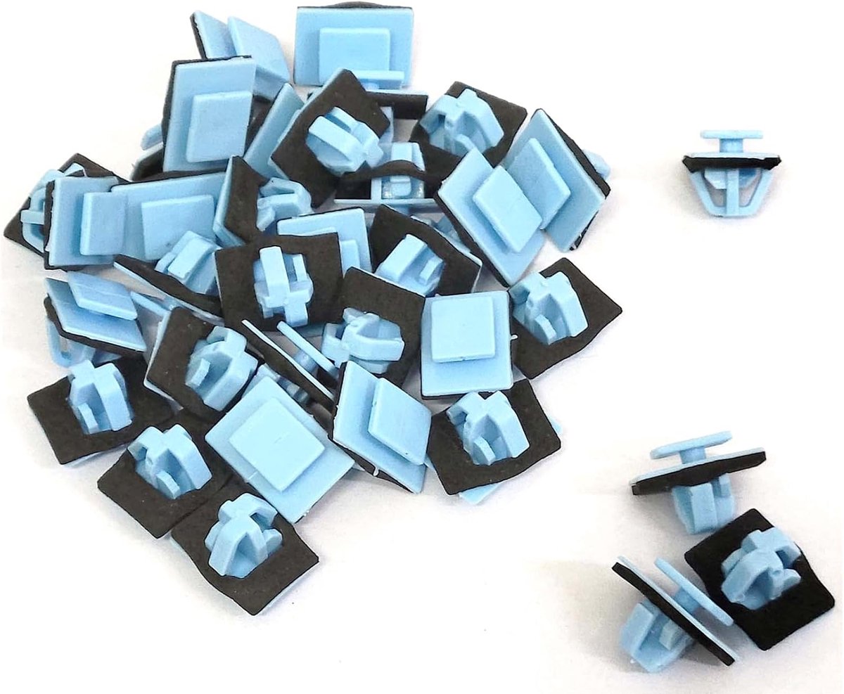 Wielboog trim clips 100 stuks - Duurzaam plastic - Inclusief zwarte sponsring - Zorgt voor stevige bevestiging - ShopVlot