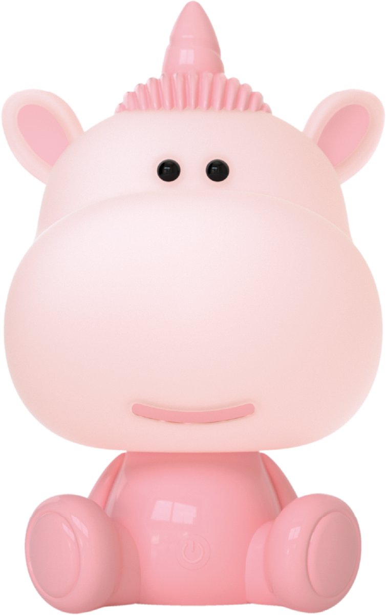 Luxus Europe - Nachtlamp Kinderkamer Unicorny Roze - Draadloos LED Nachtlampje Kinderen - USB-C Oplaadbaar - 7 RGB Kleuren - Tafellamp Kinderkamer