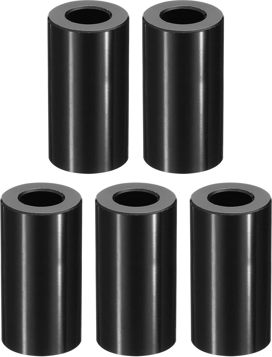 M10 Aluminium Spacers, 5 Stks Metalen Spacer Aluminium 3/8 "ID x 3/4" OD x 1-7/16" L Aluminium Spacer Schroef Standoff Ronde voor 3/8" of M10 Schroef Bouten