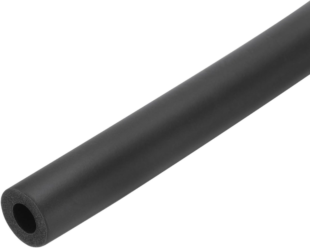Buisisolatie, schuimbuis, isolatie, 13 mm, ID, 23 mm, OD, 24 inch, warmtebescherming voor vorstbescherming, gripisolatie, zwart