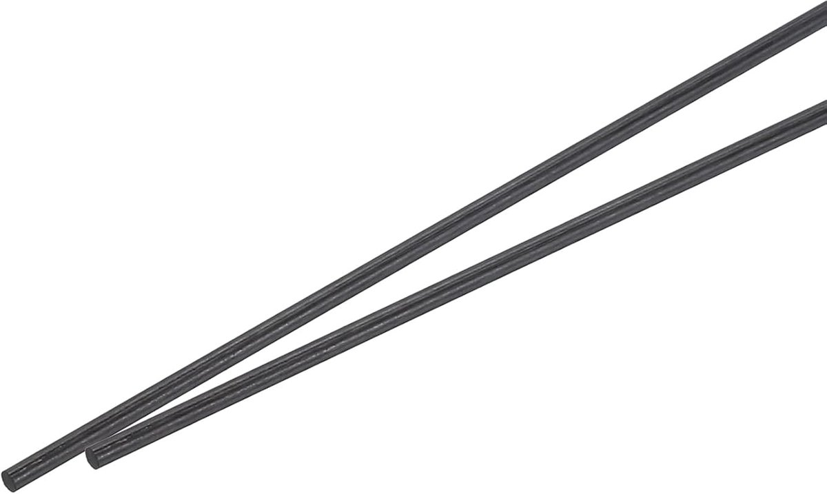 Koolstofvezelstang, 10 mm x 300 mm voor RC auto vliegtuig DIY gereedschap vleugelbuis quadcopter arm, verpakking van 2