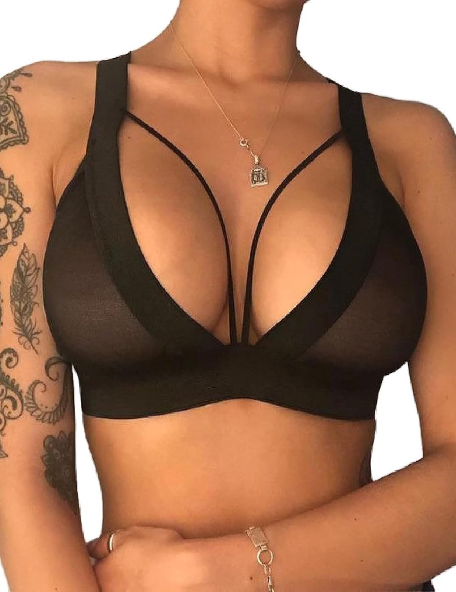 Comfortabele beugelloze beha, elastisc, dunne lichaamsvormbeha