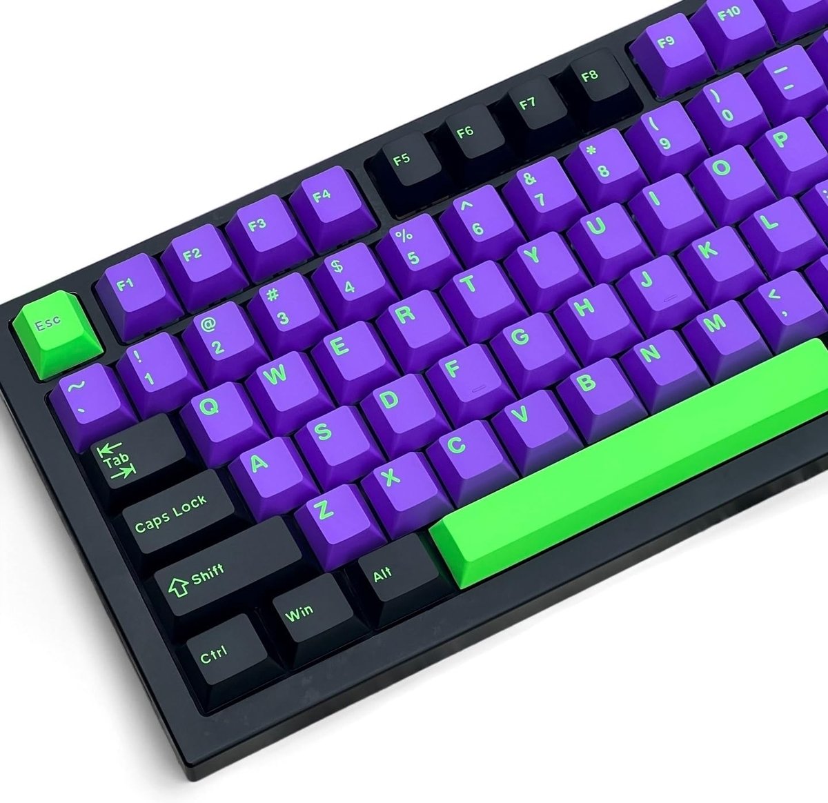 Keycaps met dubbele injectie, 163 stuks, medium profiel, ondoorzichtig, compatibel met Cherry MX, voor mechanische toetsenborden, 60%, 65%, 75% TKL, 100%