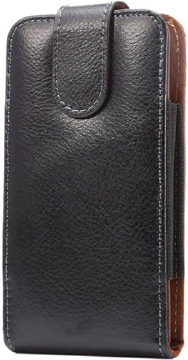 Leather Holster Executive Case belt Clip Rotary 360 Magnetic Closure voor Gionee M6 (2016) - Black