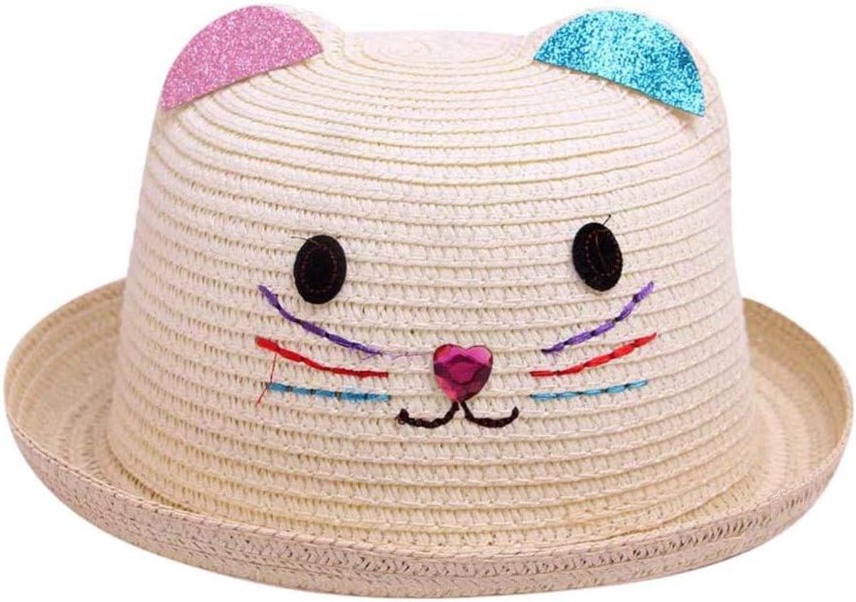 Baby Zonnehoed - Kinder Hoedje - Bescherming Tegen Zon - Ademend Materiaal - 48-52 cm - Beige