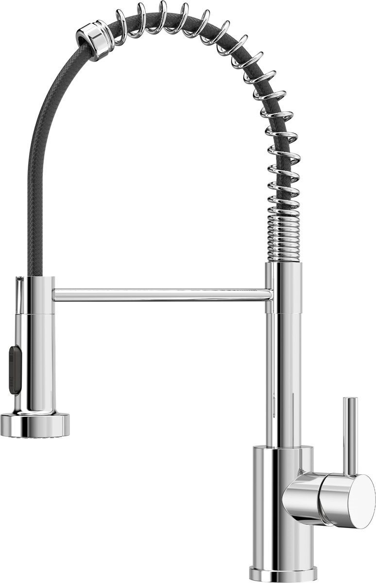 Keukenkraan met Handdouche - Hoge Boog - 360° Draaibaar - Twee Waterstraalsoorten - ShopVlot