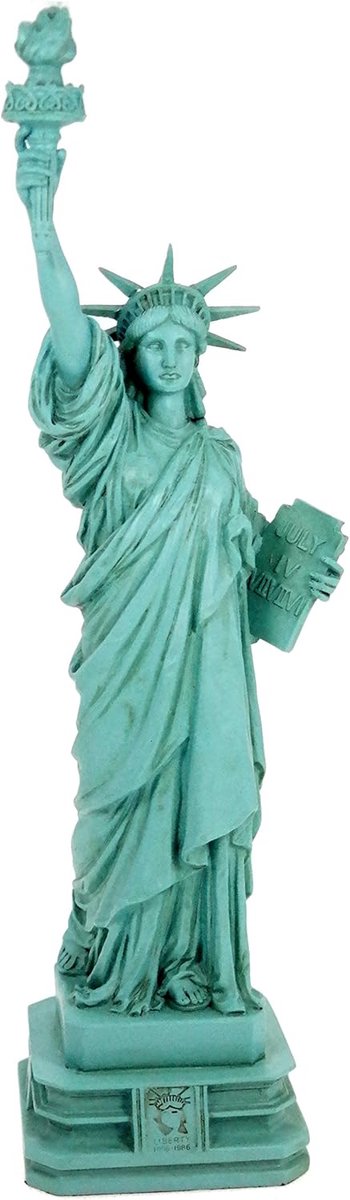 Beeld Statue of Liberty 32cm - Polyresin - Groene decoratie - Perfect voor thuis - ShopVlot