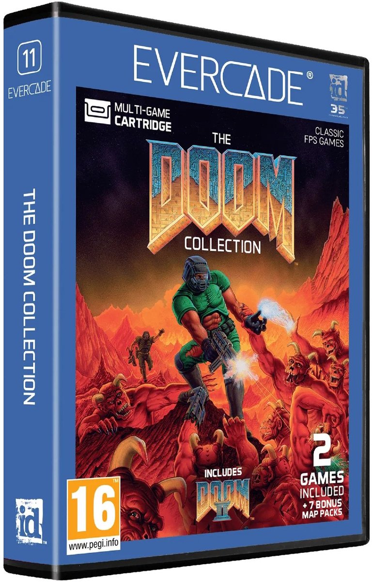 Blaze Evercade The DOOM Collection - Retro Games Cartridge - 9 DOOM-games - Evercade Compatible - Multigame Collectie