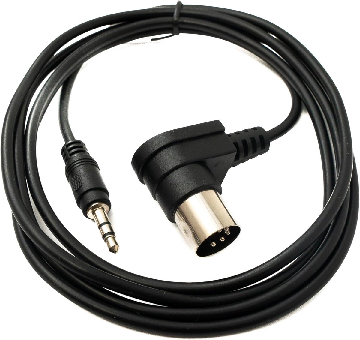 MIDI kabel 150cm - 5 pin DIN naar 3.5mm jack - Gehoekte plug - Ruimtebesparend voor studio - ShopVlot
