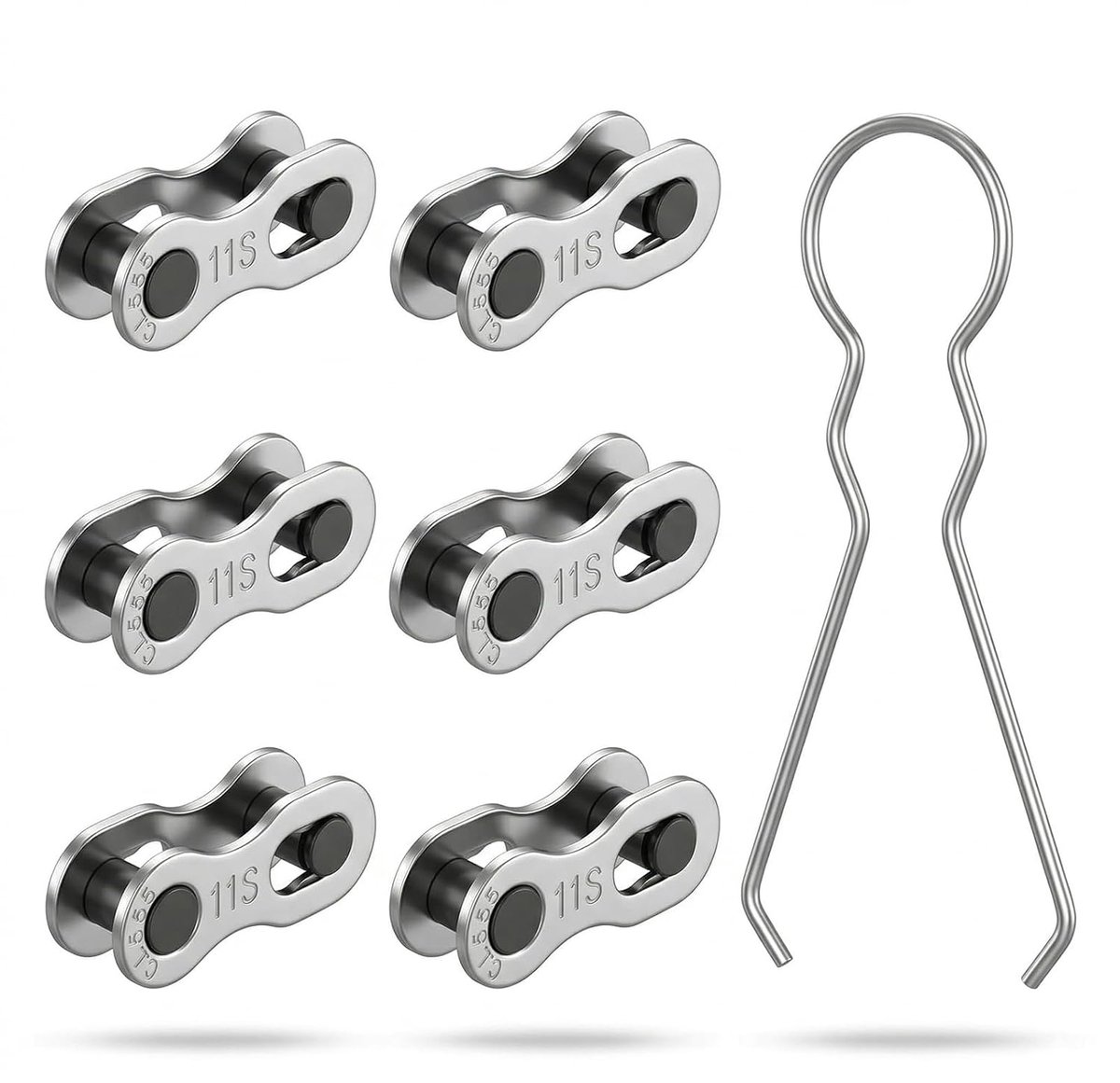 Fiets kettingslot 6 paar - 11 compartimenten - compatible met Shimano - ideaal voor snelle vervangingen - ShopVlot