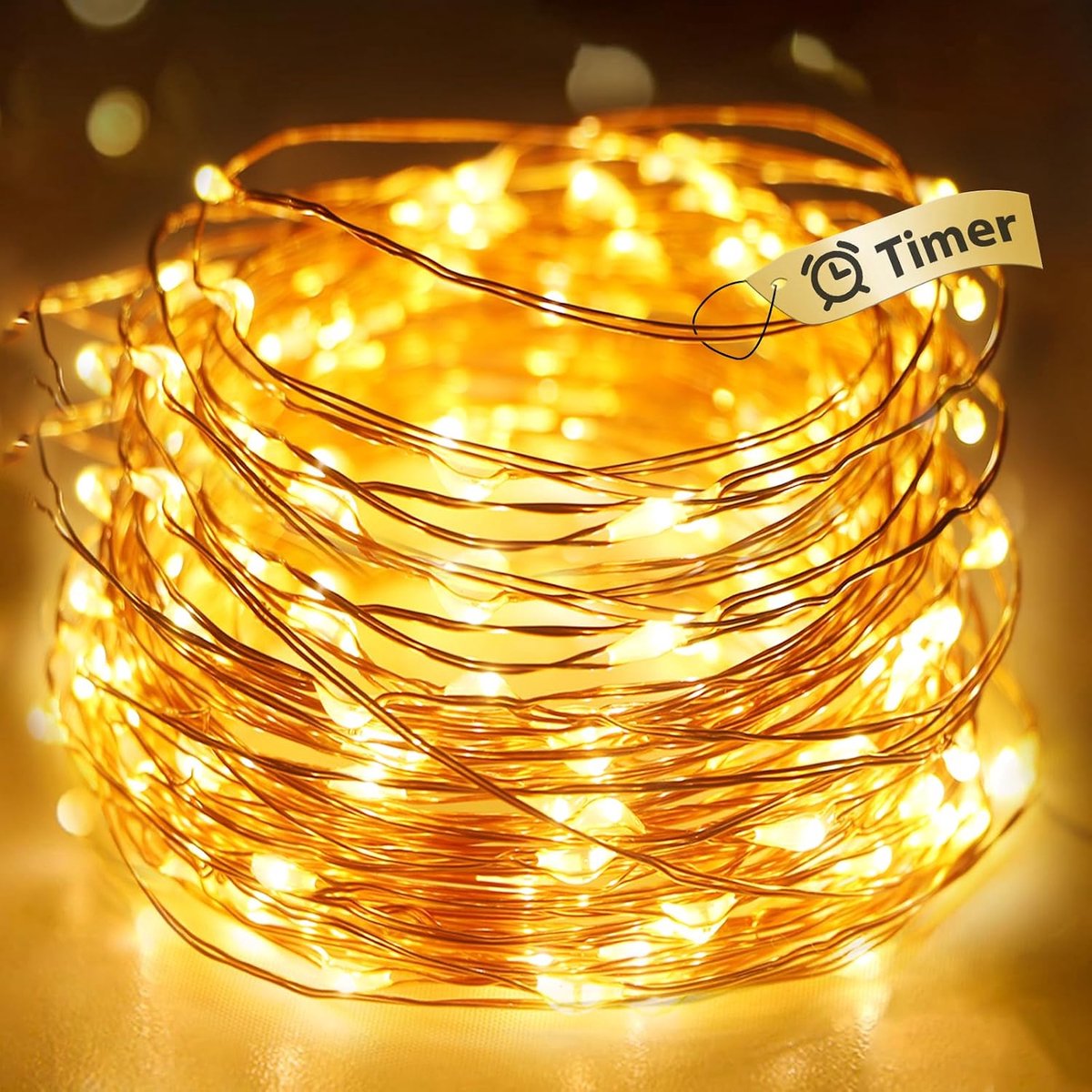 LED-lichtsnoer 5 m - op batterijen - waterdicht - ideaal voor feestdecoratie - ShopVlot