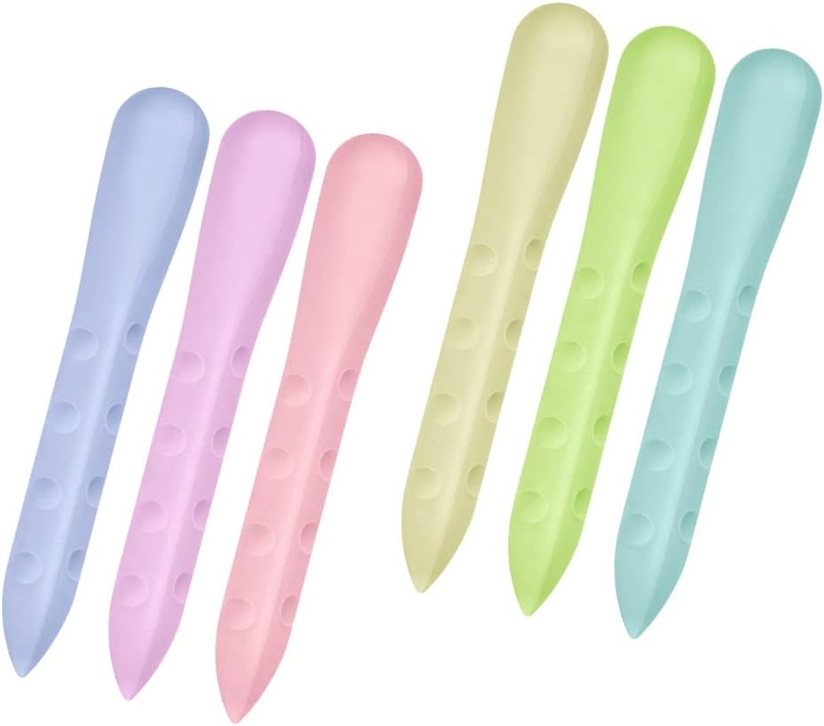 Gum Triangle Grip - 6 Stuks Universele Rubber Gum - Ergonomisch Design - Ideaal voor Scholen en Kantoor - ShopVlot