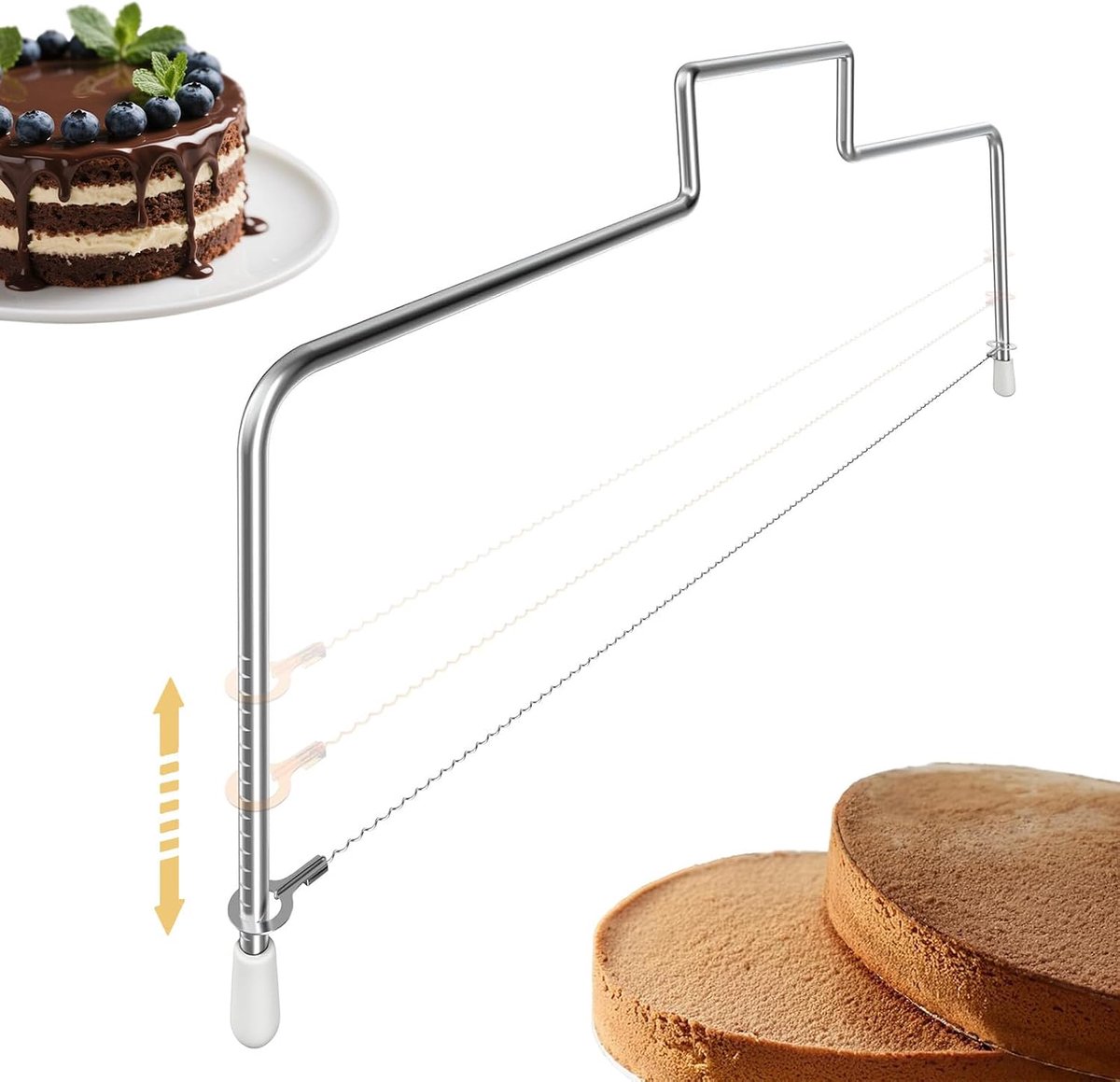 Taartsnijder en taartsnijder - veelzijdig bakgereedschap - ideaal voor perfecte porties - ShopVlot