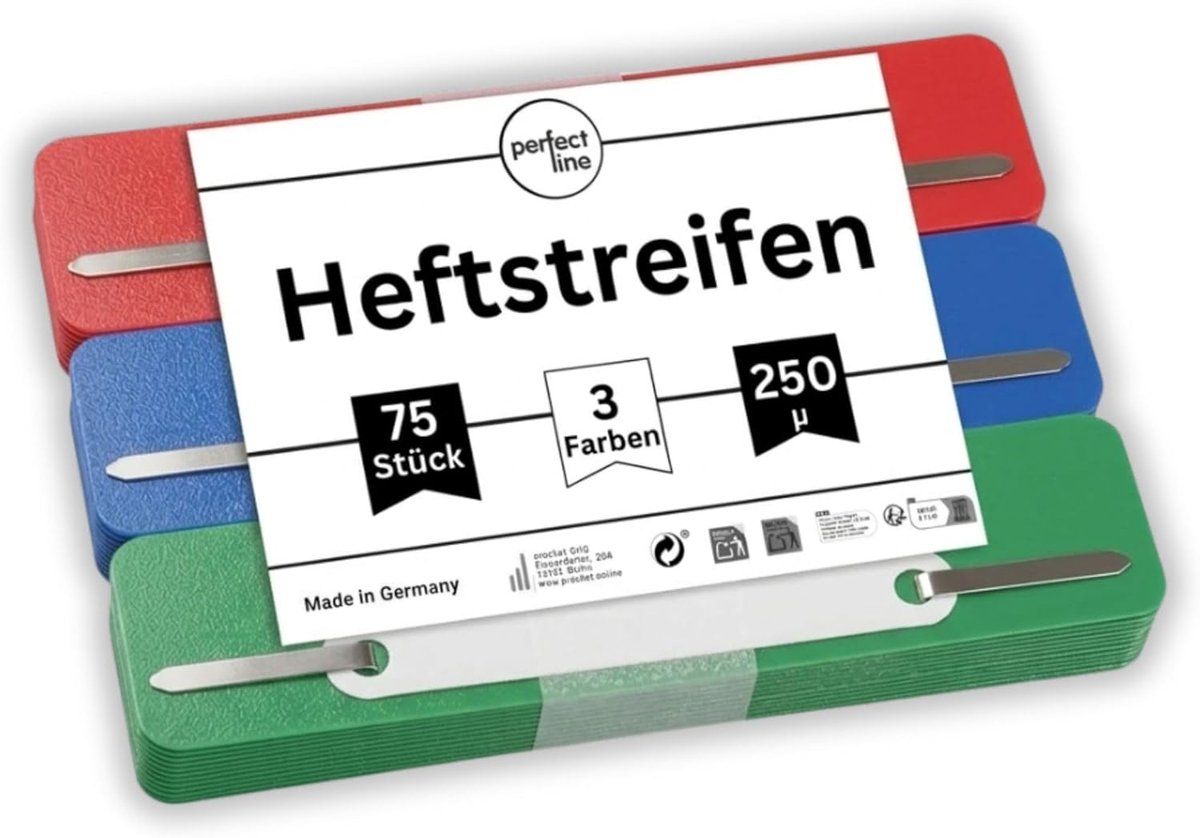 nietjes 75 stuks - gerecycled kunststof - duurzaam geproduceerd - perfect voor kantoor - ShopVlot