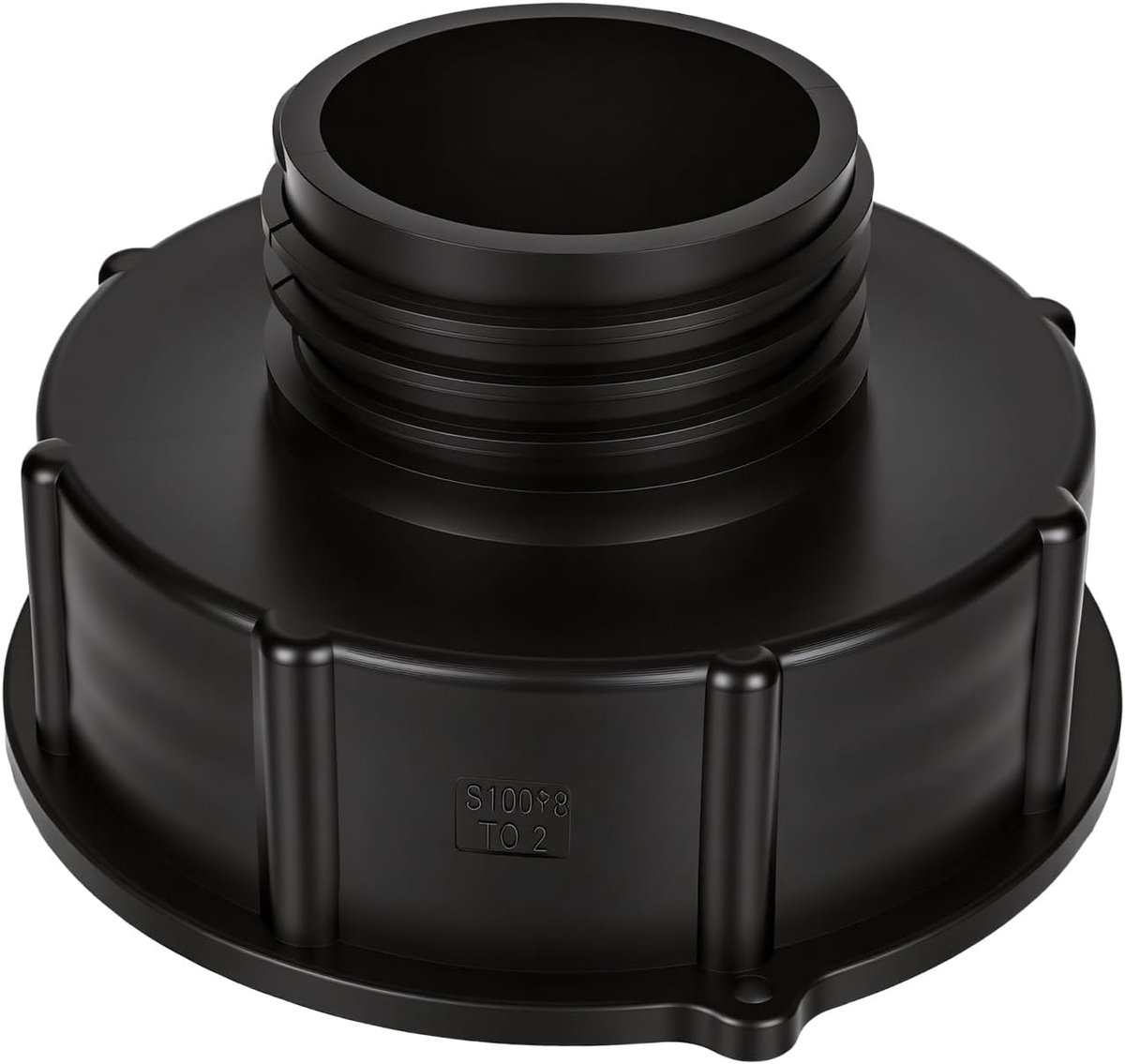IBC adapter S100 x 8 - kunststof - verbinding voor S60 x 6 - veilig vloeistofoverdracht - ShopVlot