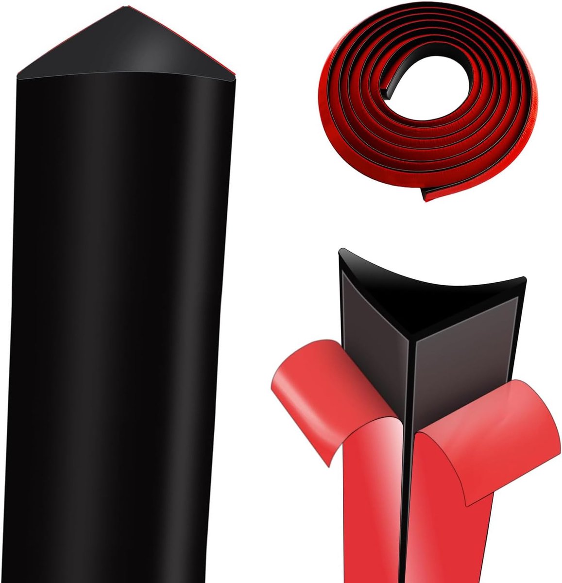 Keuken werkbladstrip 2m - zwarte silicone - waterdicht en stofdicht - perfecte afwerking voor keuken en badkamer - ShopVlot