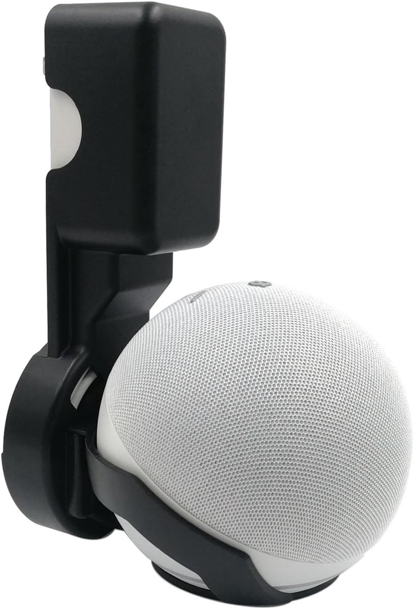 Speaker wandhouder voor Echo Dot 4/5 - Ruimtebesparend - Zonder boren - Inclusief kabelbeheer - ShopVlot