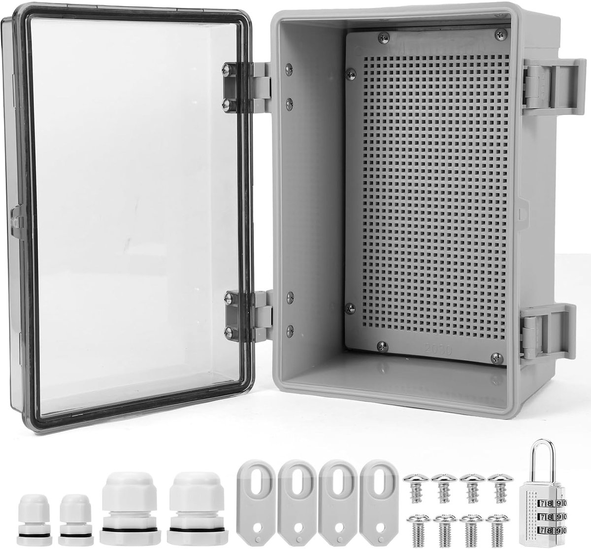 Junction box IP67 waterproof - ABS kunststof - transparant controlebox - bescherming voor elektrische apparaten - ShopVlot