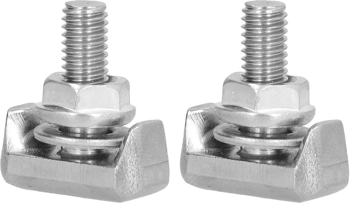 Batterij T-bout 2 stuks - Roestvrij staal - Vervanging 19116852 - Geschikt voor diverse modellen - ShopVlot