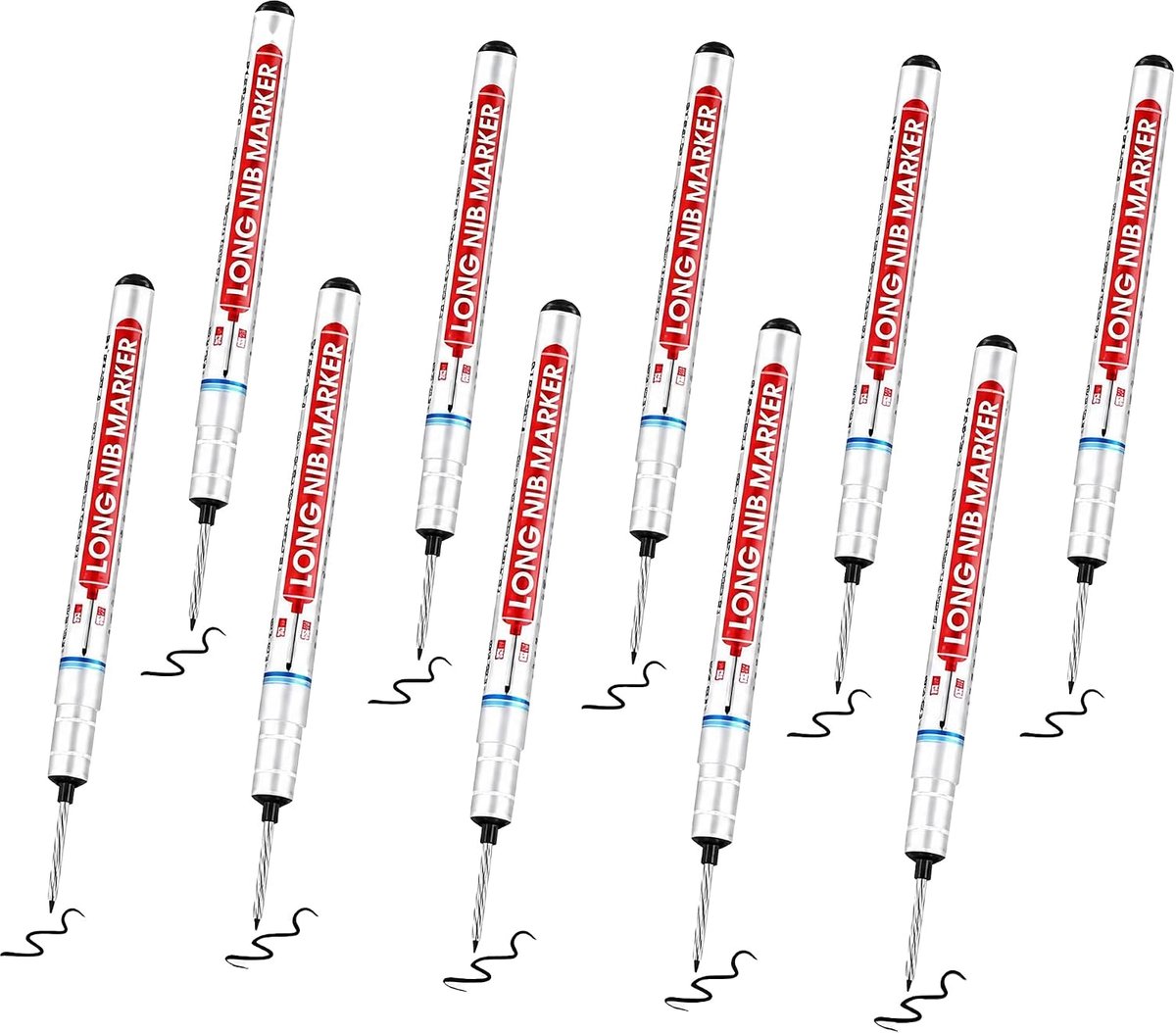 Markers set 30 stuks - smalle opening - lange punt - ideaal voor nauwkeurig markeren - ShopVlot