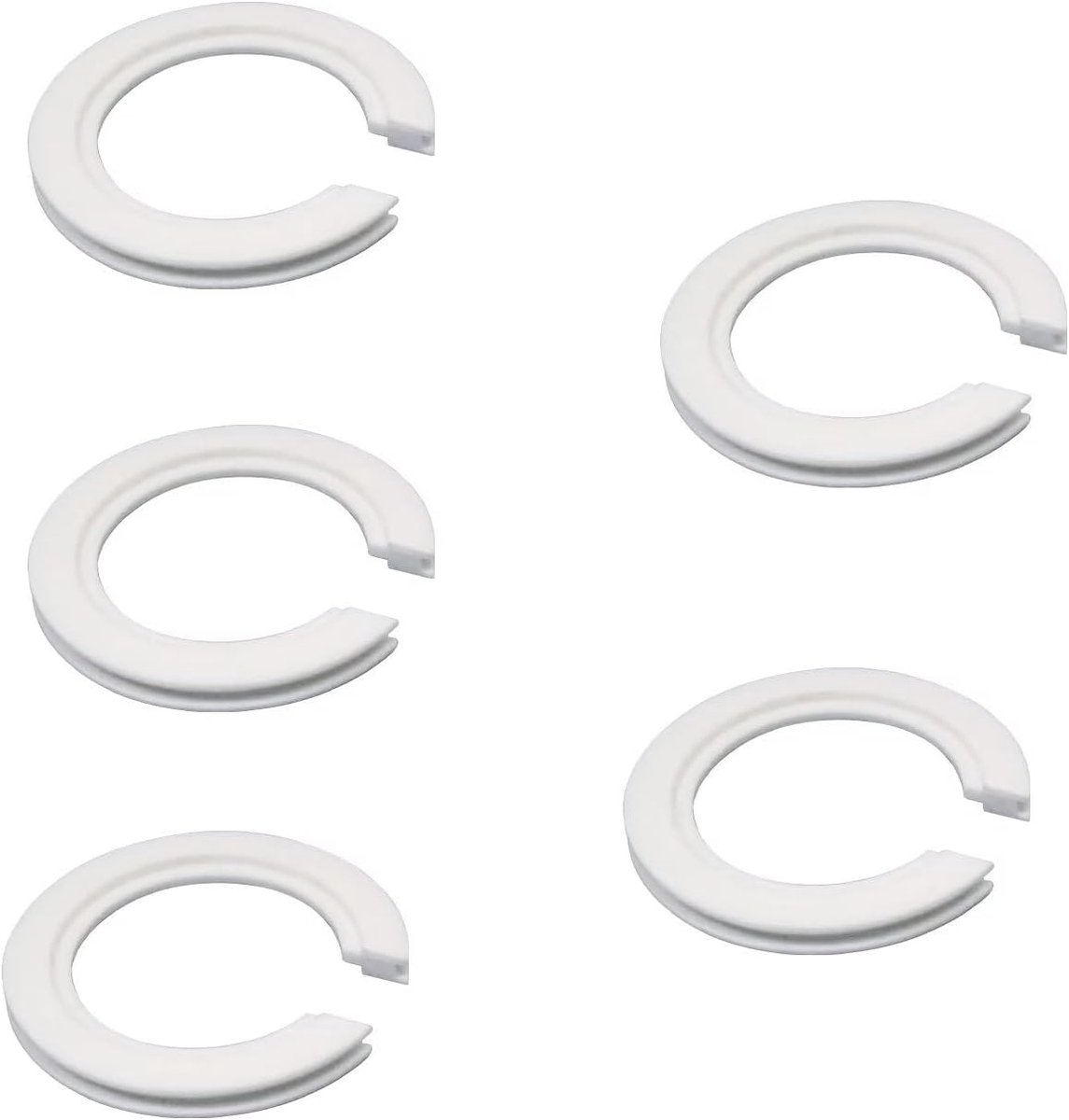 Lampenkap converter E27 naar E14 - Set van 5 - Kunststof 42mm naar 29mm - Voor eenvoudige installatie van lampen - ShopVlot