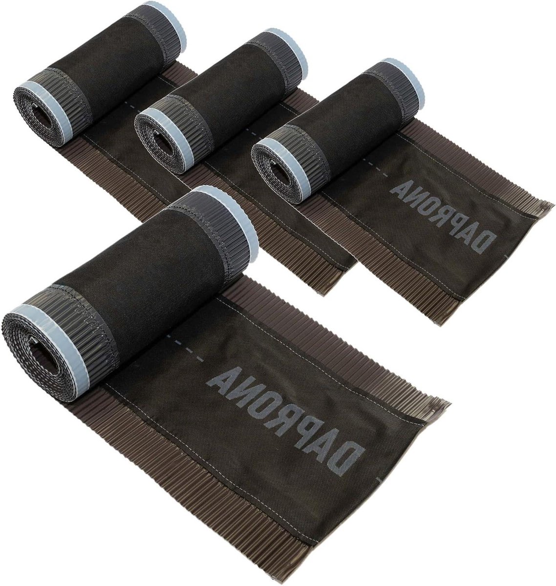 Nokband Aluminium - Dakrandafdichting Rol - Dakafwerking - Hoge Weerbestendigheid - 4 rollen 300mm x 5m - Bruin