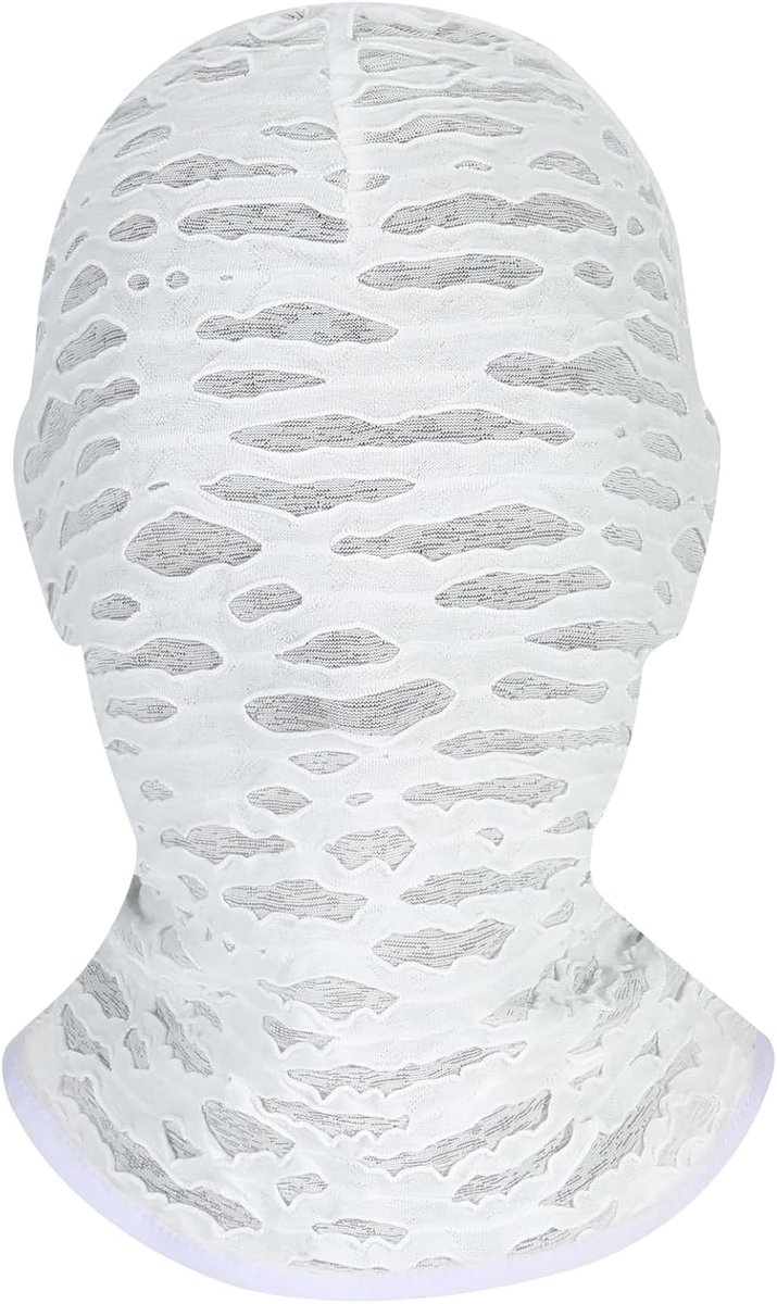 Full face mask Halloween unisex - spandex hoofdmasker - zwart - ideaal voor carnaval en cosplay - SnelShoppen