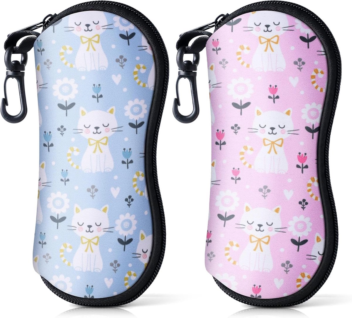Zonnebril etui - zachte neopreen - met rits - ideaal voor onderweg - SnelShoppen