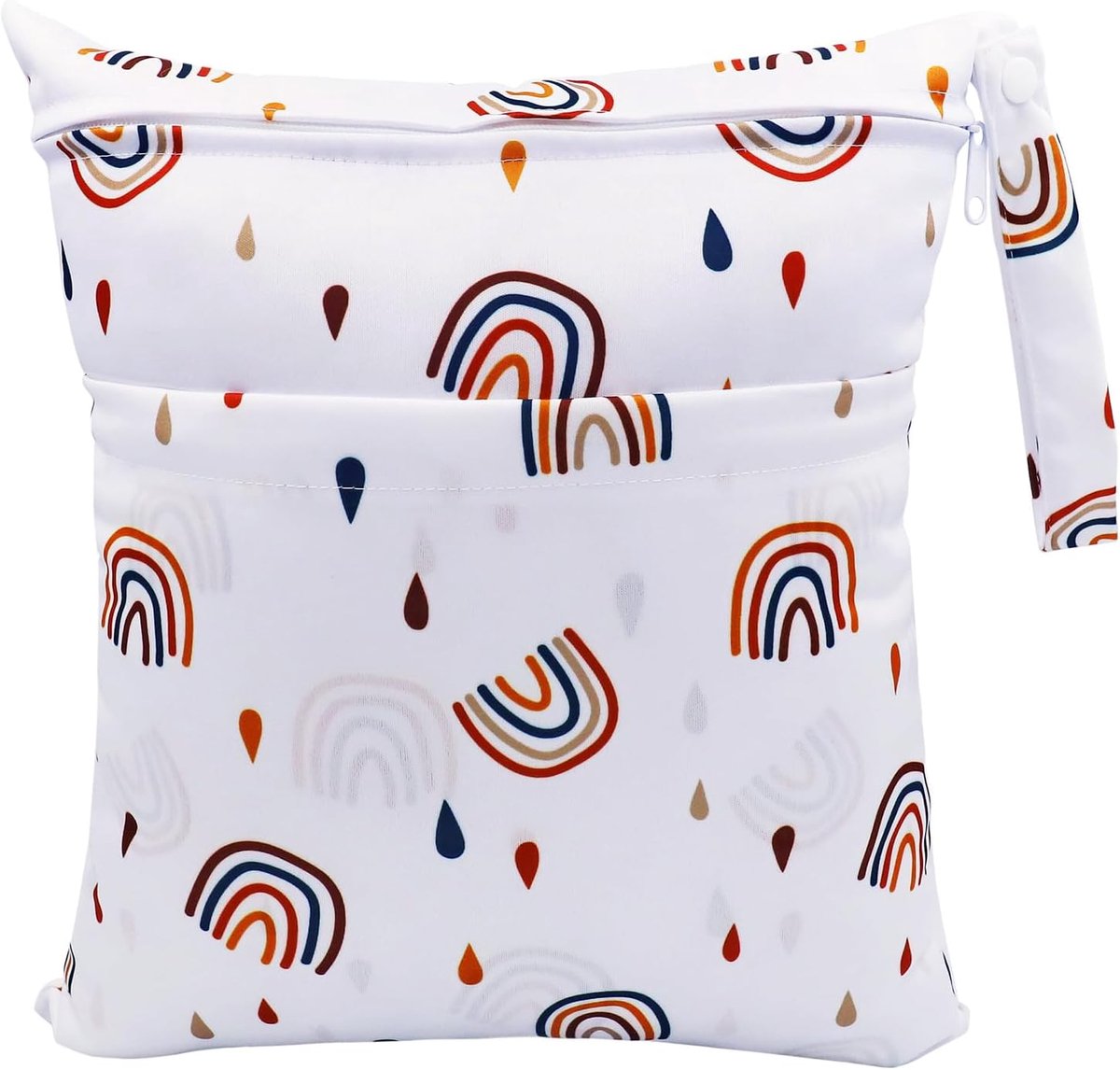 Natte luiertassen grote - beige - waterdicht - ideaal voor organisatie van natte en droge items - SnelShoppen