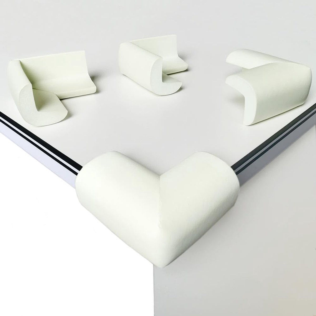 Pack of 8 Corner Protection and Edge Protection, Soft Foam, Children's Protection, Shock Protection for Table and - ShopVlot