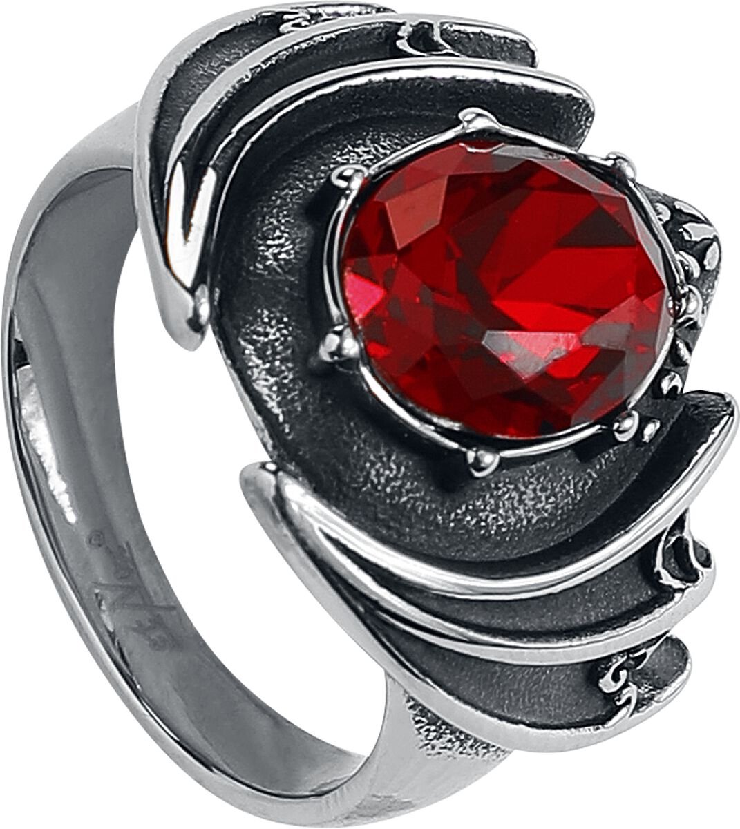 etnox Bat Wing Dames Ring - zilverkleurig - 65