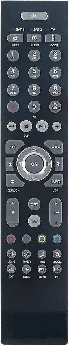 Afstandsbediening voor TECHNICAL Digicorder - vervangend model - geen programmeren nodig - direct gebruiksklaar - ShopVlot