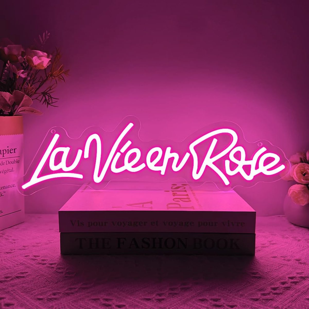 Neon sign slaapkamer decoratie - prachtige roze LED verlichting - USB gevoed - creëer een dromerige sfeer - ShopVlot