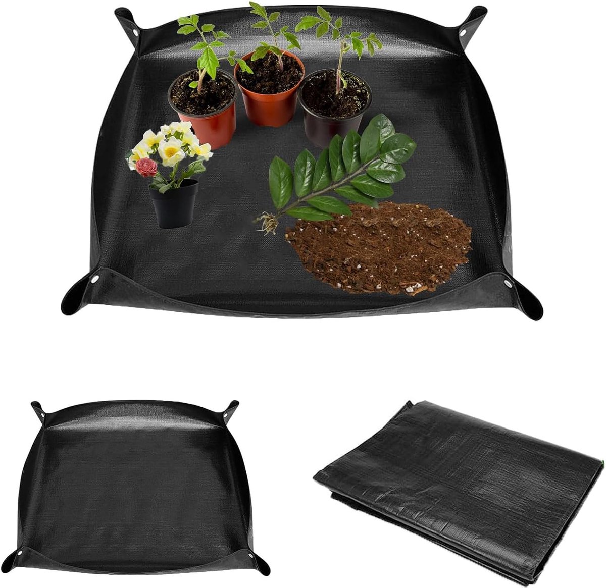 Vouwbare Tuinmat 100x100 cm - Waterdicht - Antislip - Ideaal voor het Verplanten van Planten - ShopVlot