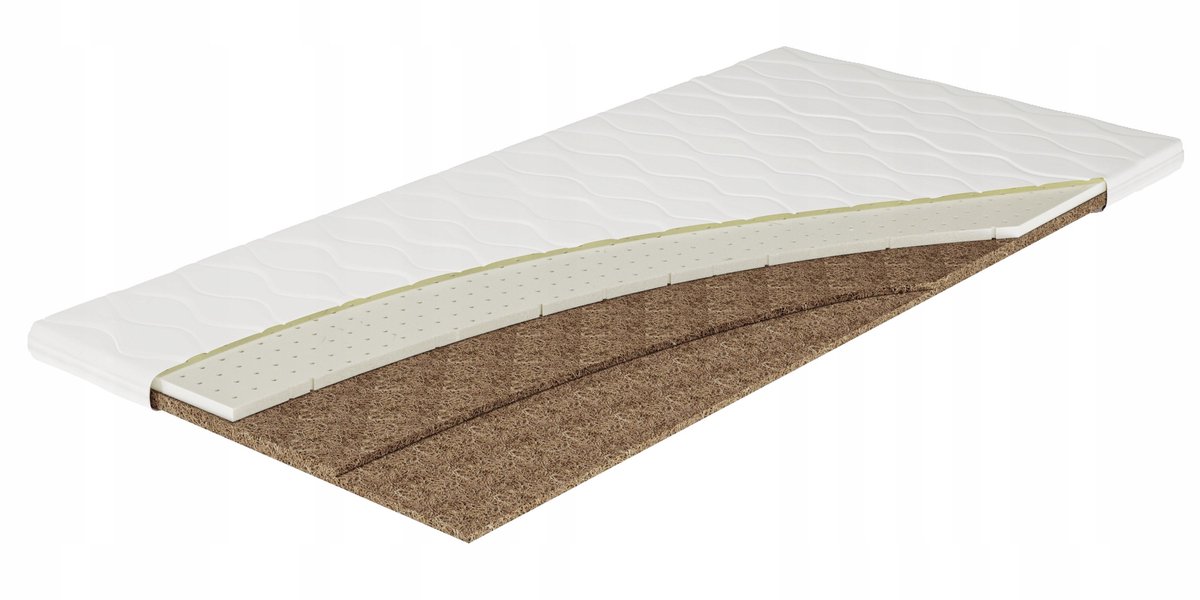 Latex-Kokos Topper 80x200 cm - 5cm Verhardend Matrasopdek