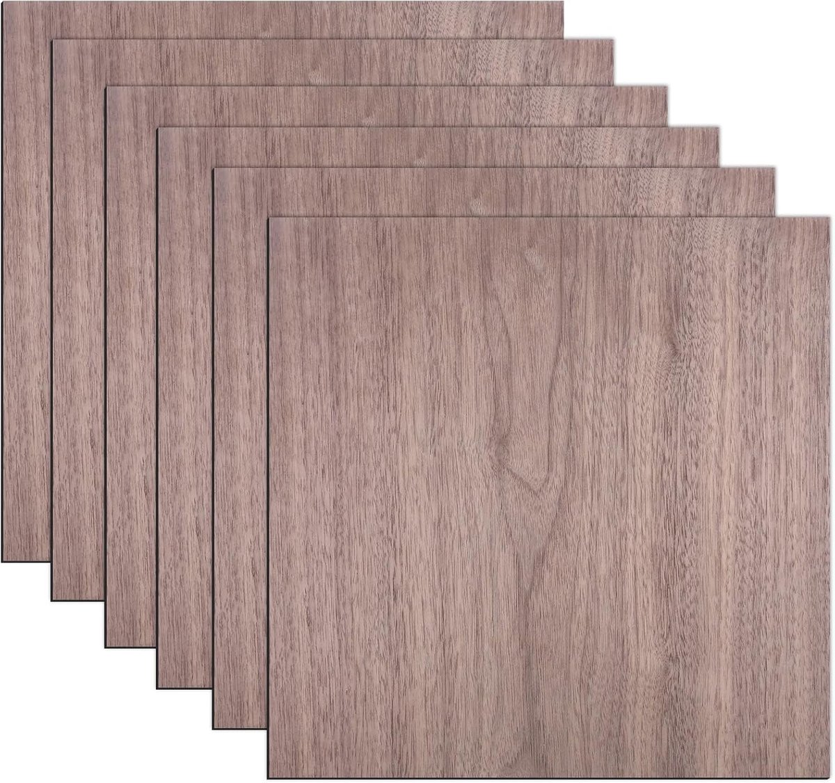 Plywood plaat 3 mm 300 x 300 mm - Walnoot hout - Onbehandeld - Ideaal voor DIY modelbouw - ShopVlot