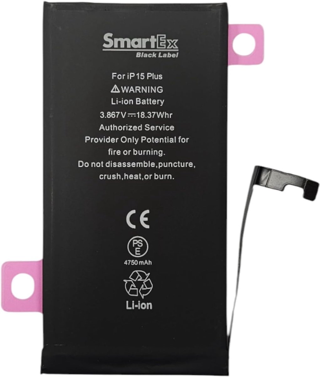Hoge capaciteit batterij 4750mAh - compatibel met iPhone 15 Plus - betrouwbare energiebron - ShopVlot