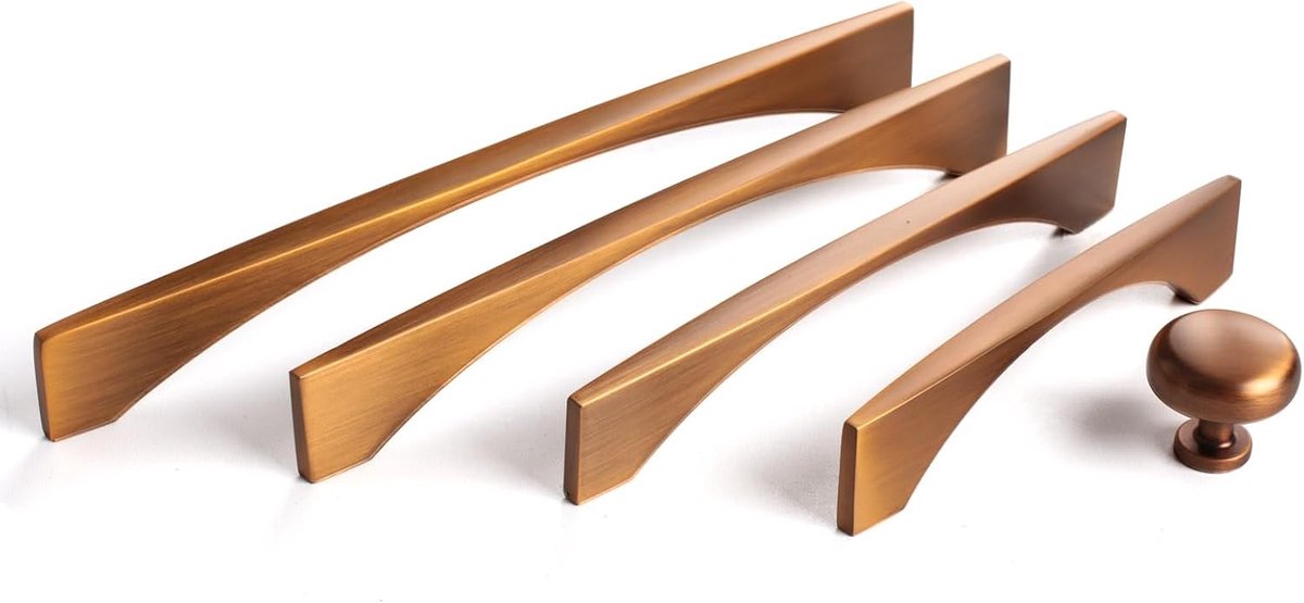 Meubelgrepen 128 mm - vierkante handgrepen - roestvrijstalen zinklegering - ergonomisch ontwerp voor eenvoudig openen - ShopVlot
