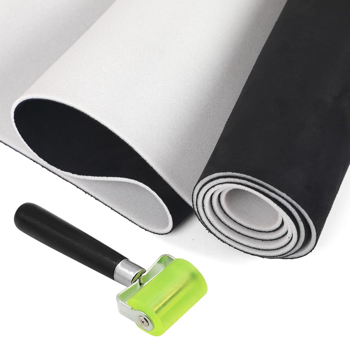 Zelfklevend suède 300 cm x 150 cm - Fluweelachtig imitatiesuède - Stretch spandex - Voor autodakhemel - ShopVlot